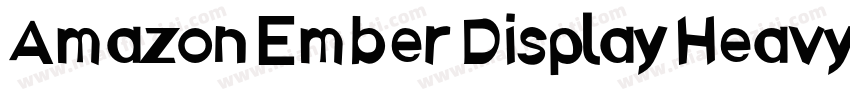 Amazon Ember Display Heavy字体转换